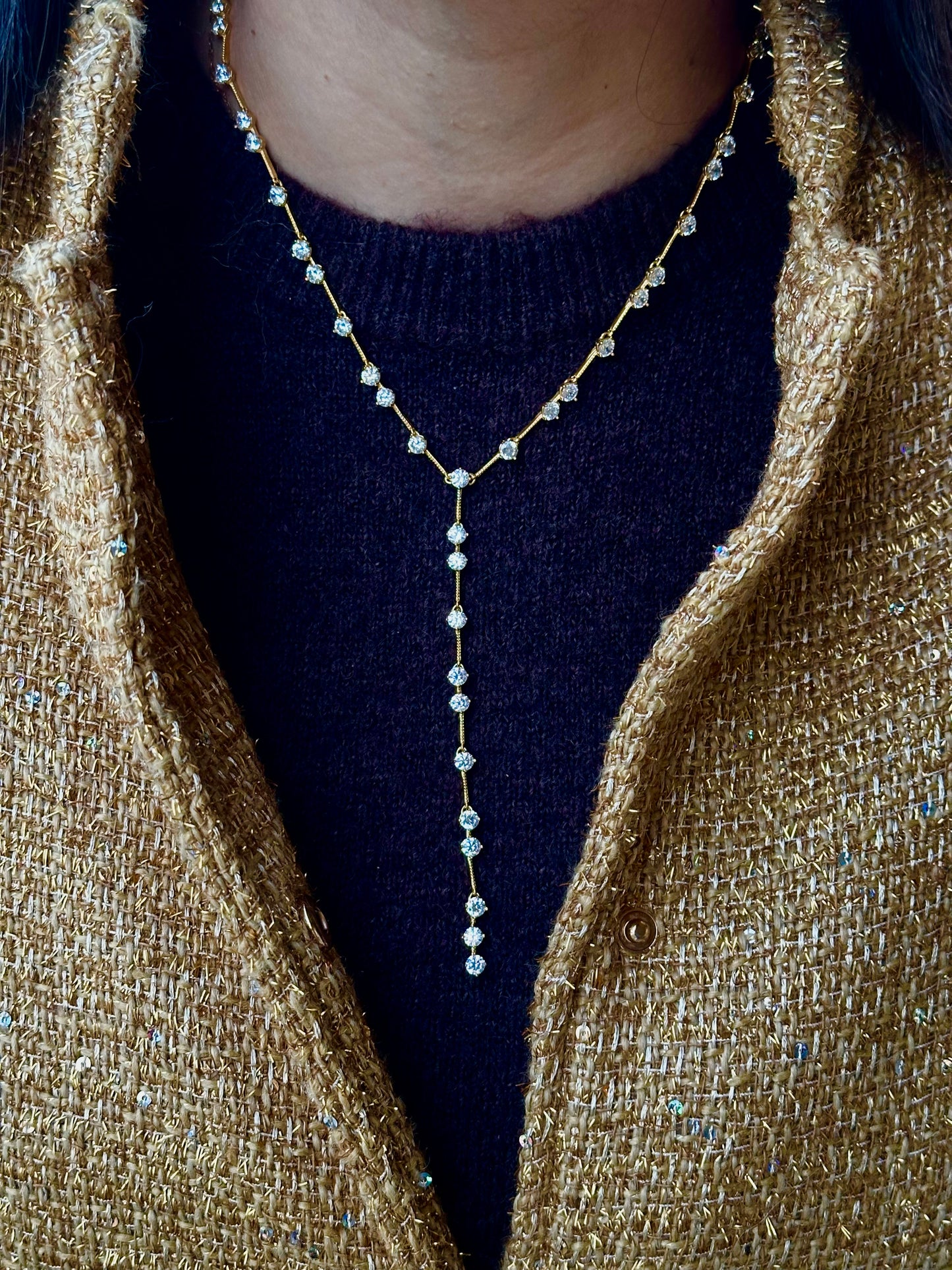 Zipper Rain Necklace