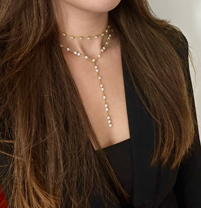 Zipper Rain Necklace