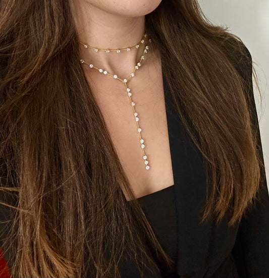 Zipper Rain Necklace
