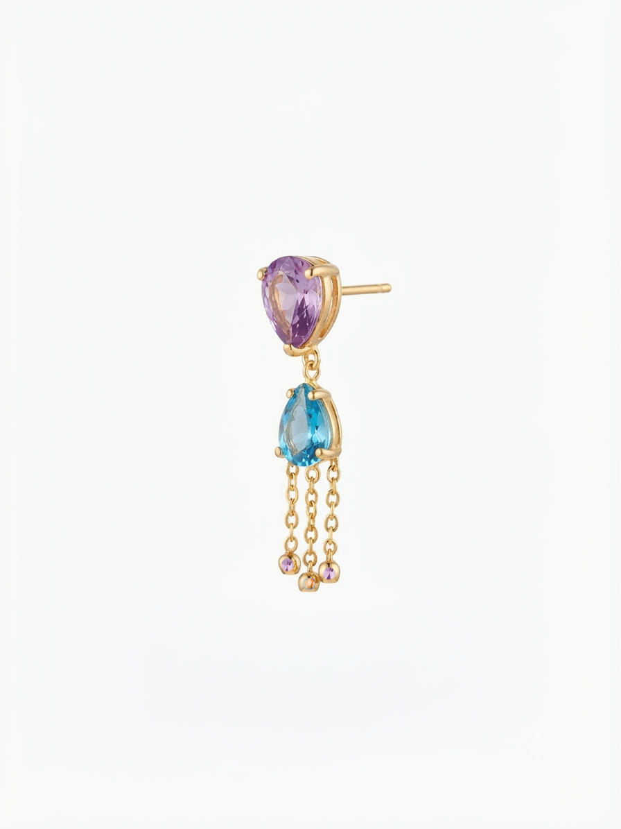 Jellyfish Earrings in Lilac Sky 🧜‍♀️🪼
